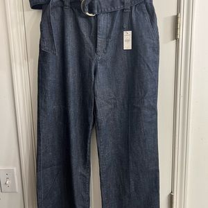 Express dark blue high waisted denim. New with tags.